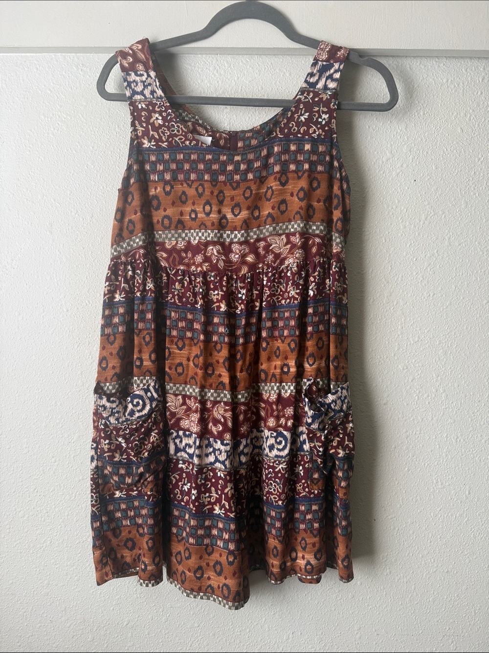 Vintage Byer Too patchwork style floral shorts romper